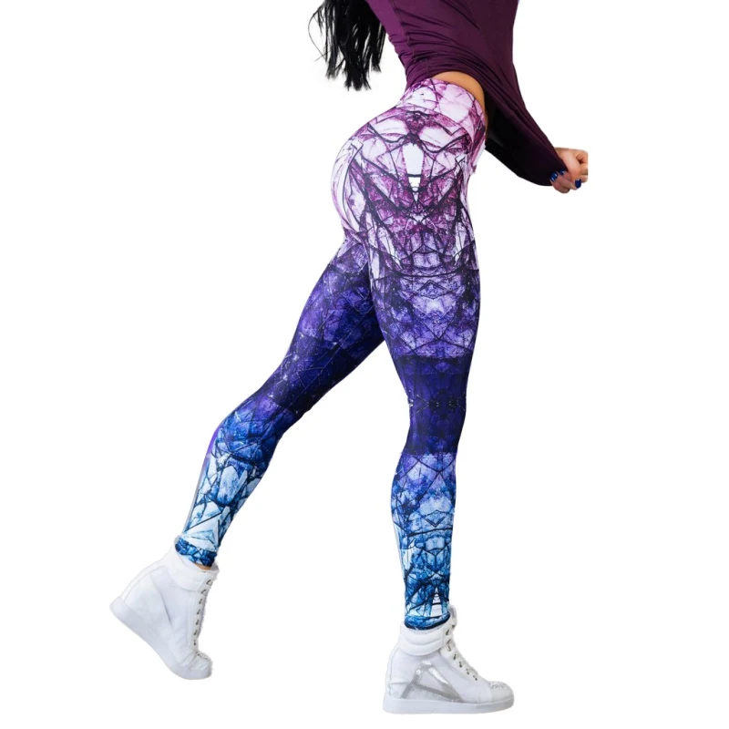3D Леггинсы с принтом Для женщин тренировки Bodycon легинсы Новый Дизайн женские брюки Фитнес Высокая Elasitc спортивные джоггеры леггинсы