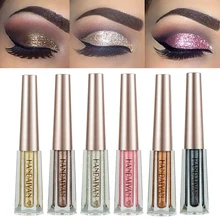 Glitter EyeLiner Make Up Easy to Wear Waterproof Pigment Red White Gold Liquid Eyeliner Glitter Cosmetic