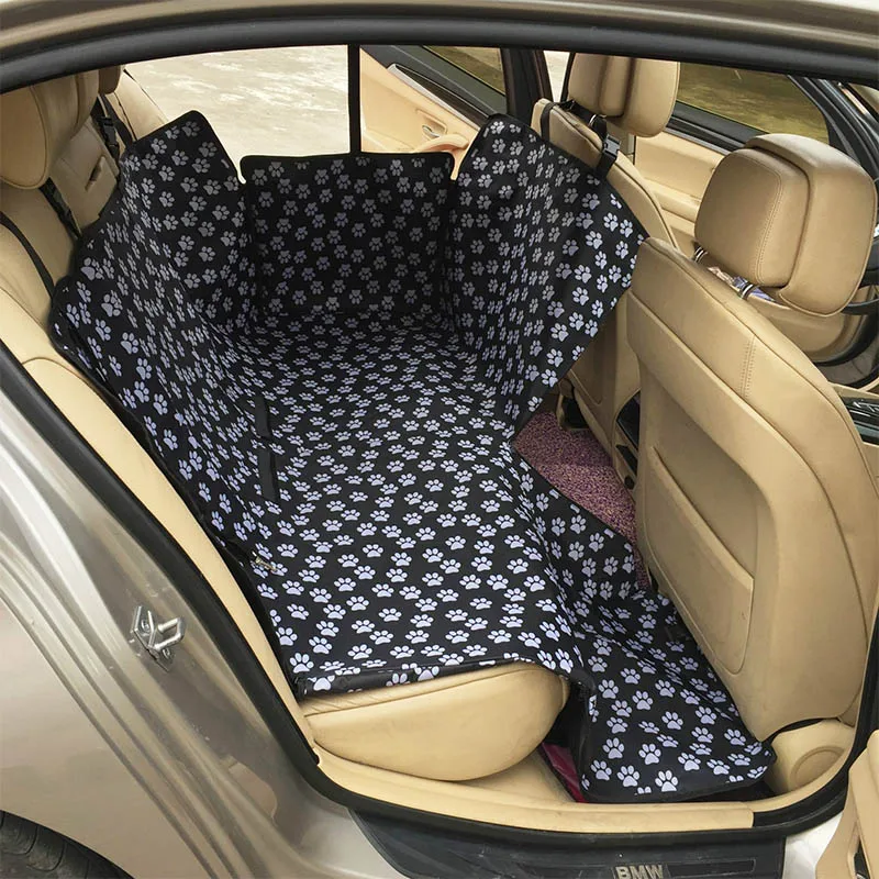 

Waterproof 1 PC Fabric Paw pattern Pet Seat Covers Car Seat Covers Mat Travel Accessories Oxford Back Bench Seat Tools