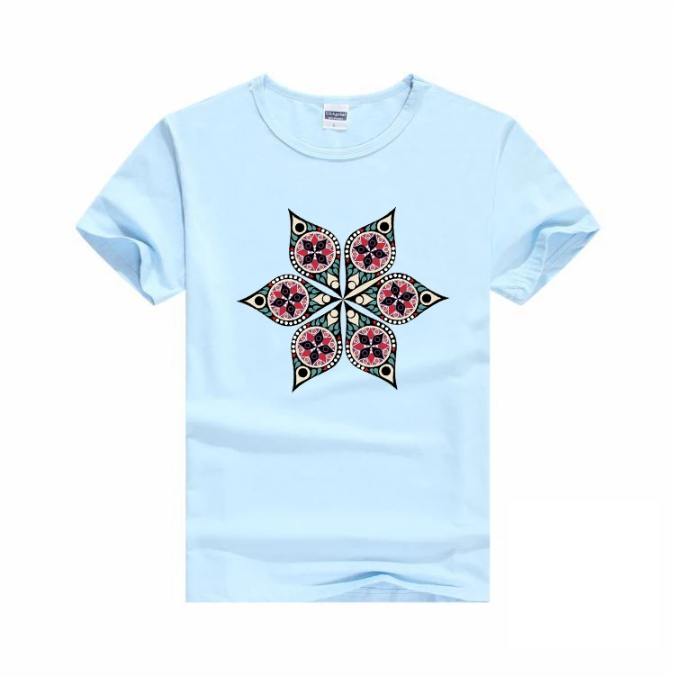 

Women T Shirt Woman Clothes Cotton Casual Broadcloth Short Regular Solid O-Neck Graphic T Shirts