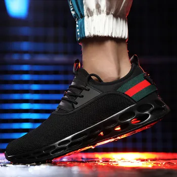 

Fashionable and trendy casual men's sports shoes breathable mesh casual fashion wild front lace men's flat shoes