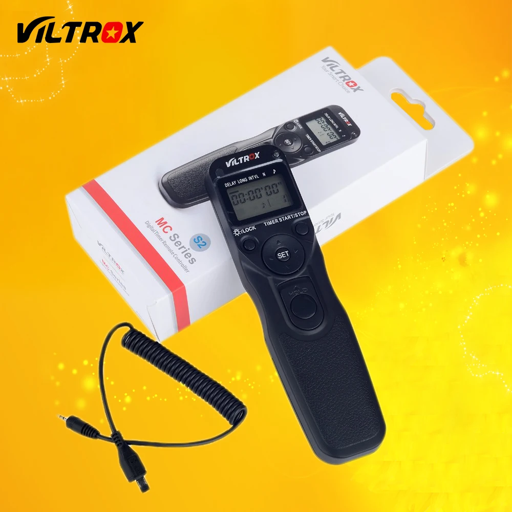 Viltrox MC-S2 Camera LCD Timer Shutter Release Remote for Sony A9 A7II A7SII A7RII A6500 A5100 A5000 A3000 A58 HX60 HX50 RX100M2 Viltrox MC-S2 Camera LCD Timer Shutter Release Remote for Sony A9 A7II A7SII A7RII A6500 A5100 A5000 A3000 A58 HX60 HX50 RX100M2