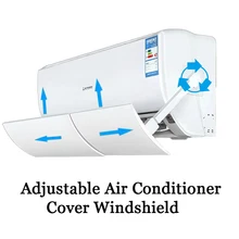Регулируемая Крышка для кондиционера лобовое стекло кондиционер дефлектор перегородка щит ветровой направляющий месяц прямой анти-Ветер щит