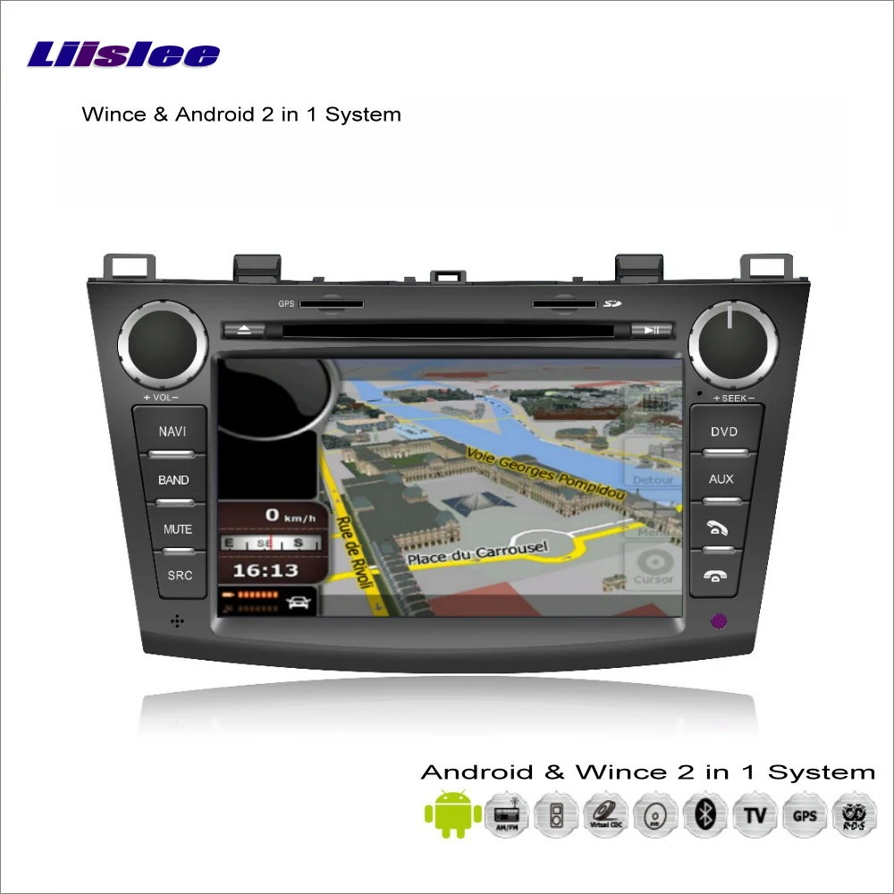 Sale Liislee Car Android Multimedia For Mazda 3 2010~2013 Radio CD DVD Player GPS Navi Map Navigation Audio Video Stereo S160 System 1