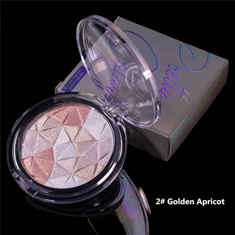 MEIS beauty Makeup Shimmer Хайлайтер для контуринга лица Косметика прессованная пудра хайлайтер палитра осветляет кожу Maquiagem MS0171 - Цвет: MS0171-2