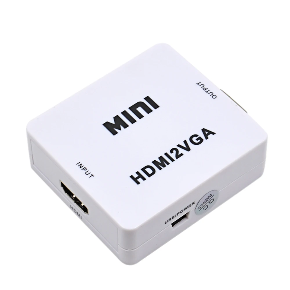 Оригинальный HD 1080P MINI HDMI в VGA конвертер с аудио HDMI2VGA видео коробка адаптер для Xbox360