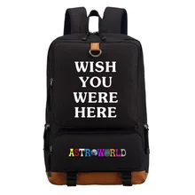 WISHOT Трэвиса Скотта ASTROWORLD рюкзак на плечо дорожная школьная сумка рюкзак для подростков мужчин женщин повседневные сумки для ноутбука