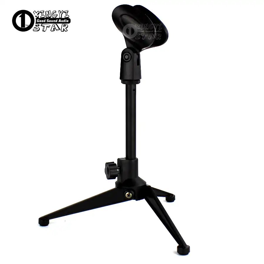 Metal Adjustable Desktop Mic Stand Table Tripod Wireless