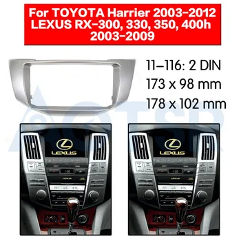 

2 din Radio Fascia for LEXUS RX-300 330 350 400h 2003-2009 for TOYOTA Harrier 2003-2012 Mount Installation Dash Adapter Stereo