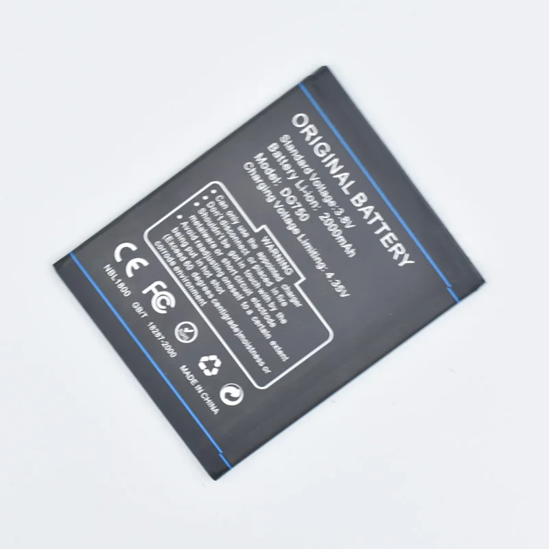 

Hekiy B-DG750 DG750 Original Cell Phone Battery For Doogee Dagger 750 2000mAh Real Capacity Replacement Batteries Best Quality
