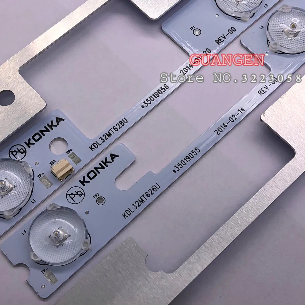 

20pcs/lot LED strips bar lights working for KDL32MT626U 35019055 35019056 10PCS*4LED+10PCS*3LED 1LED=6V