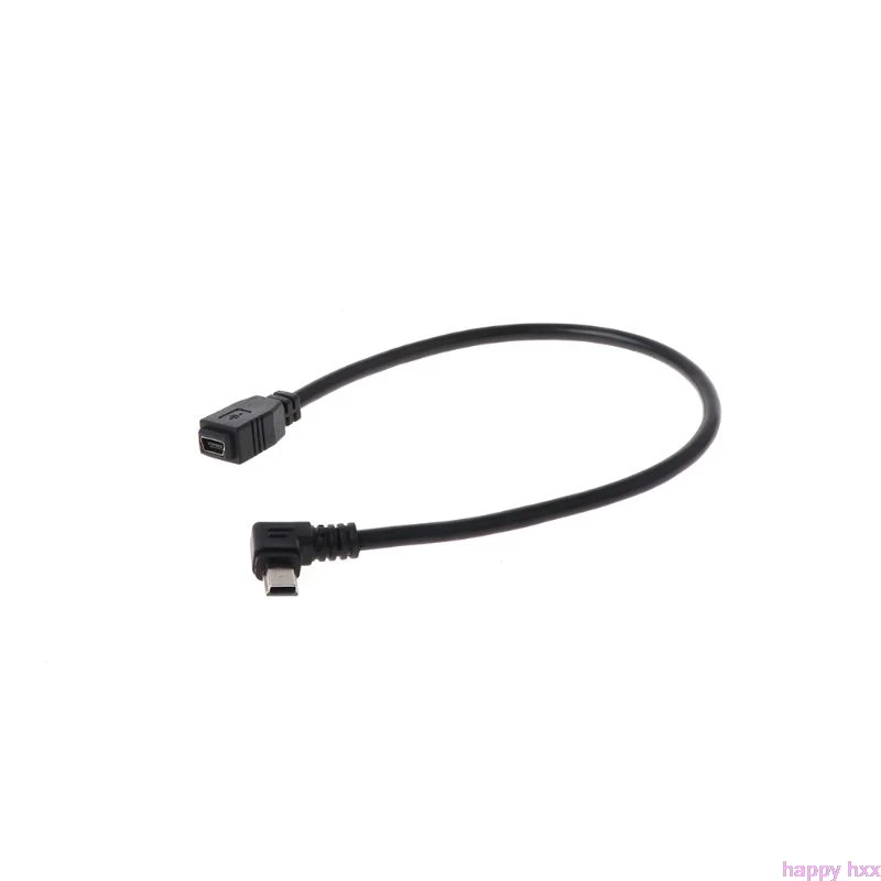 Мини USB 4 контактный штекер гнездо 90 градусов Удлинительный кабель для MP3 GPS камеры