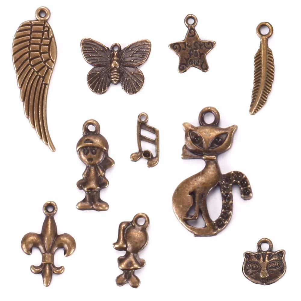 50 шт./компл. много тибетских посеребренных/золотых смешанных стилей