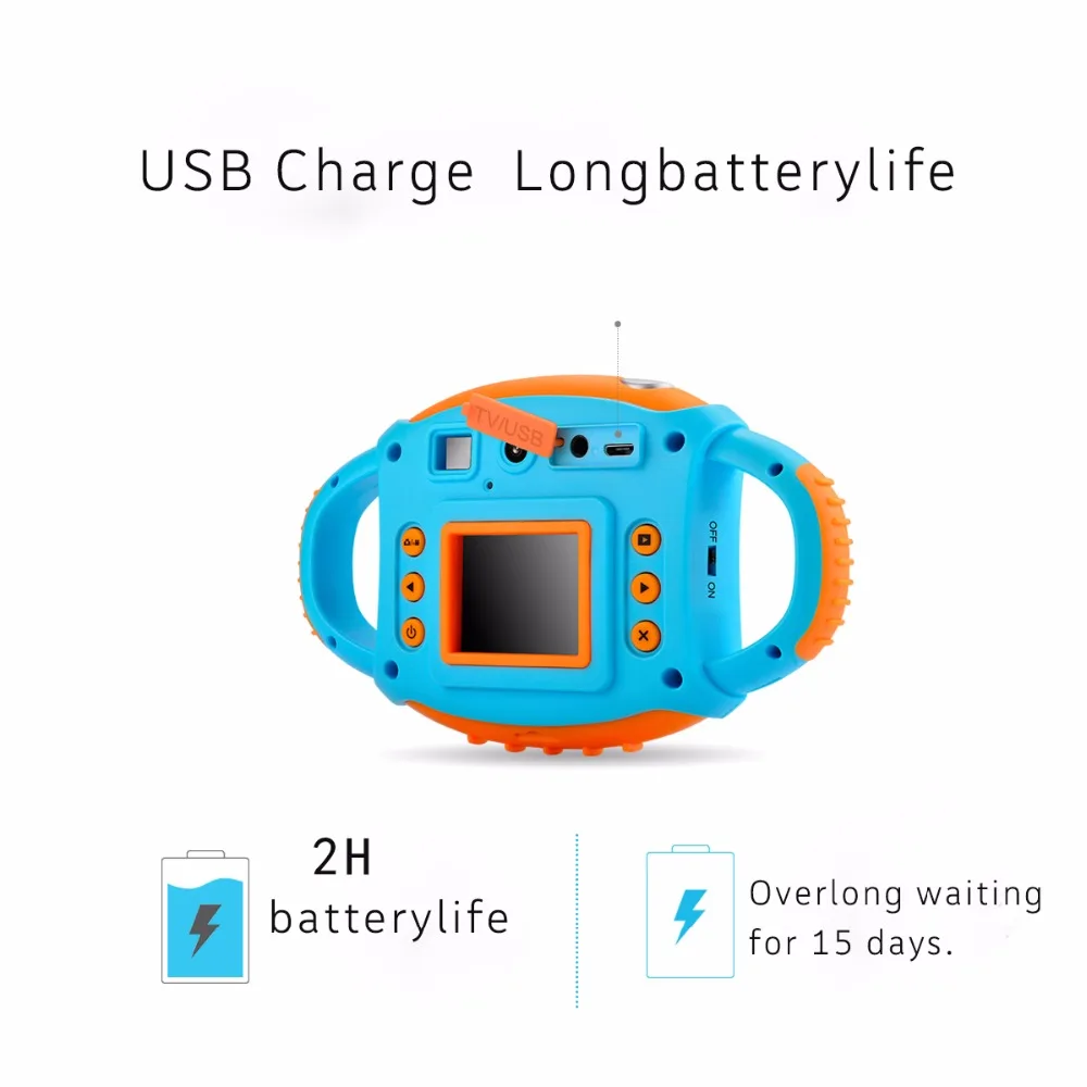 5MP 1,7 дюймов детей цифровой Камера для маленьких детей милый мультфильм Многофункциональная игрушка Камера на день рождения best подарок для