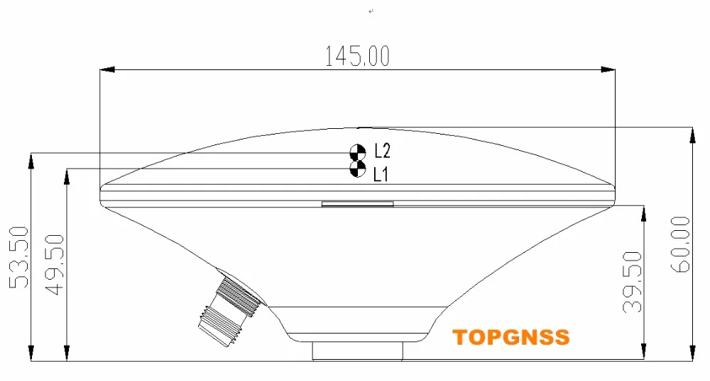 GNSS antenna size