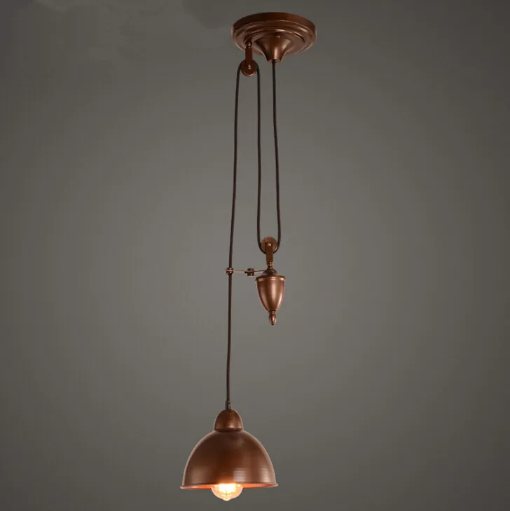 

American Industry Vintage Iron Pendant Light Creative Loft Bar Coffee Shop Restaurant Decoration Pendant Lamp Free Shipping