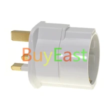 Schuko/Германия/Франция/Южная Корея в Великобритании адаптер для вилки плавленый BS1363 белый цвет