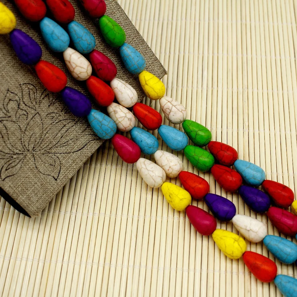 Бирюзовые бусинки Howlite разноцветные Heishi Rondelle|Бусины| |