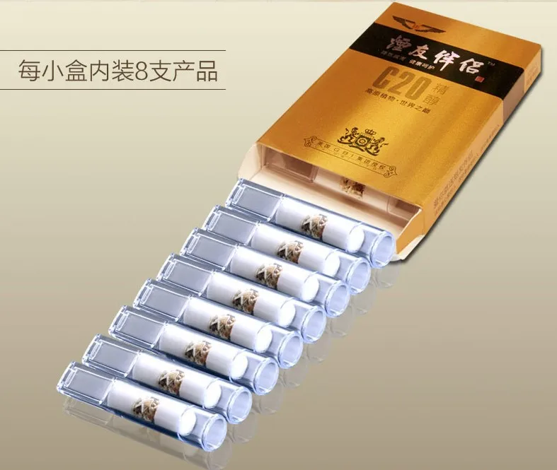 

New Plant Cigarette Filters Tobacco Smoke Nozzle Triple Smoking Pipe Health Cigarette Holder 8 Filters Of Pack
