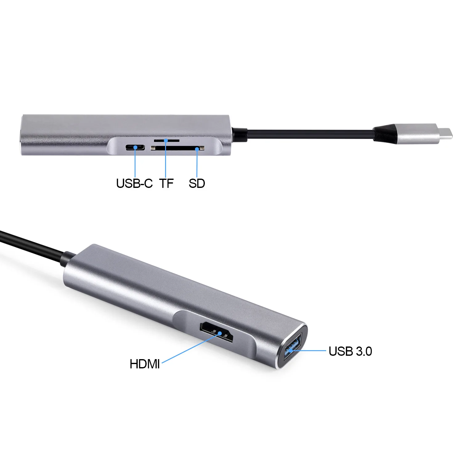 Концентратор USB Type C USB-C к HDMI 4K USB 3,0 картридер Thunderbolt 3 Dex Mode Adapter Dex станция для MacBook Pro samsung S8 S9