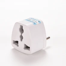 1 шт., универсальный адаптер для ЕС, США, Великобритании, европейская, китайская розетка питания, белый переходник для путешествий