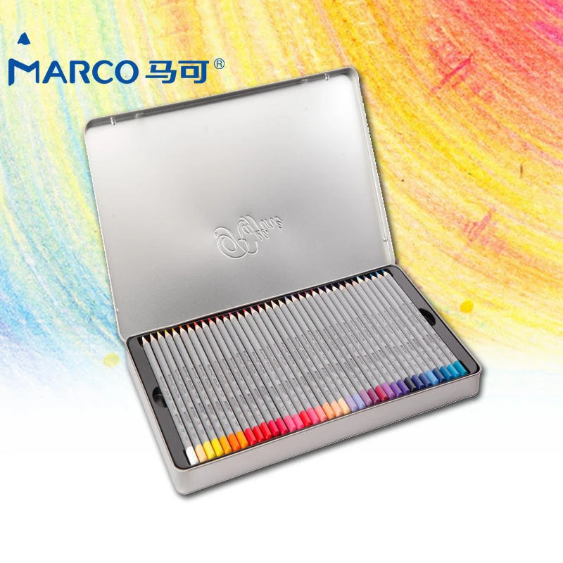 Марко 72 цветной карандаш Raffine Fine ручки для рисования для чертежное масло база не-нетоксичный Карандаш Набор для художника эскиз мелки de Couleur