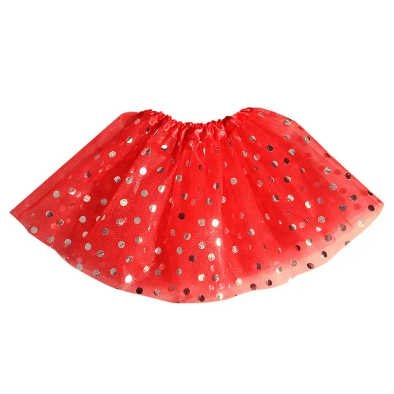 

Kids Girls Dot Glitter Dance Tutu Skirt Sequin with 3 Layers Tulle Toddler Girl Chiffon Pettiskrit