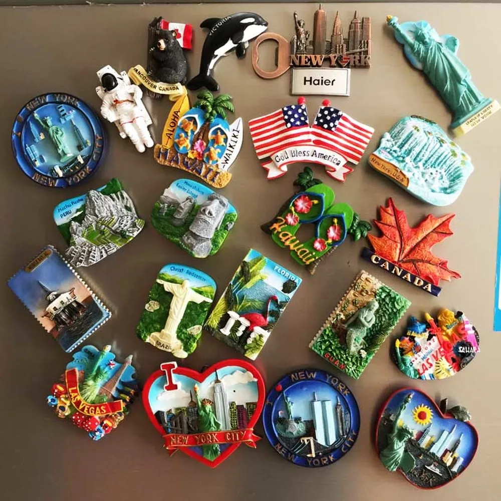Alcatraz Island California USA 3D Fridge Magnet Travel Souvenir Gift Home & Kitchen Decoration Magnetic Sticker America Refrigerator Magnetic