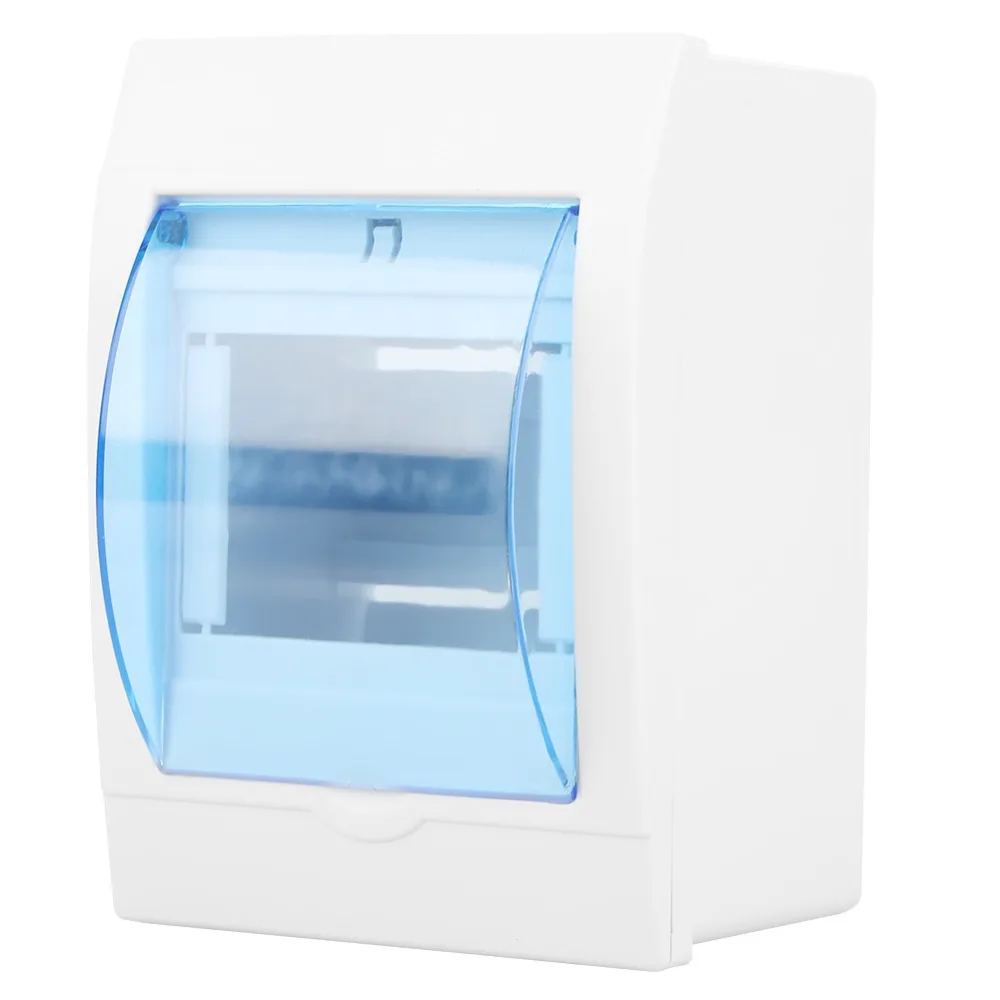 

13*9.6*6.5cm 3-4 Ways Circuit Breaker Breaker Plastic Distribution Protection Box Indoor Wall Mounted Plastic Transparent Cover