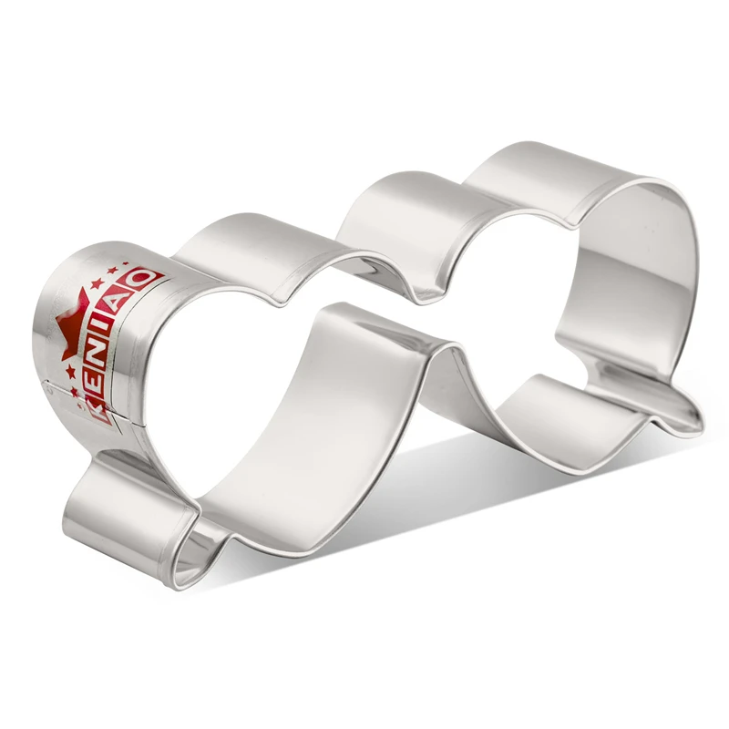 

KENIAO Heart Shaped Sunglasses Cookie Cutter for Summer - 9 x 4.1 cm- Biscuit / Fondant / Pastry Cutter - Stainless Steel
