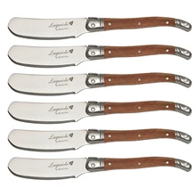 Стиль Laguiole, набор ножей из нержавеющей стали для сыра и масла с деревянной ручкой, резак для масла 6,25 '', рождественские столовые приборы, кухонная утварь