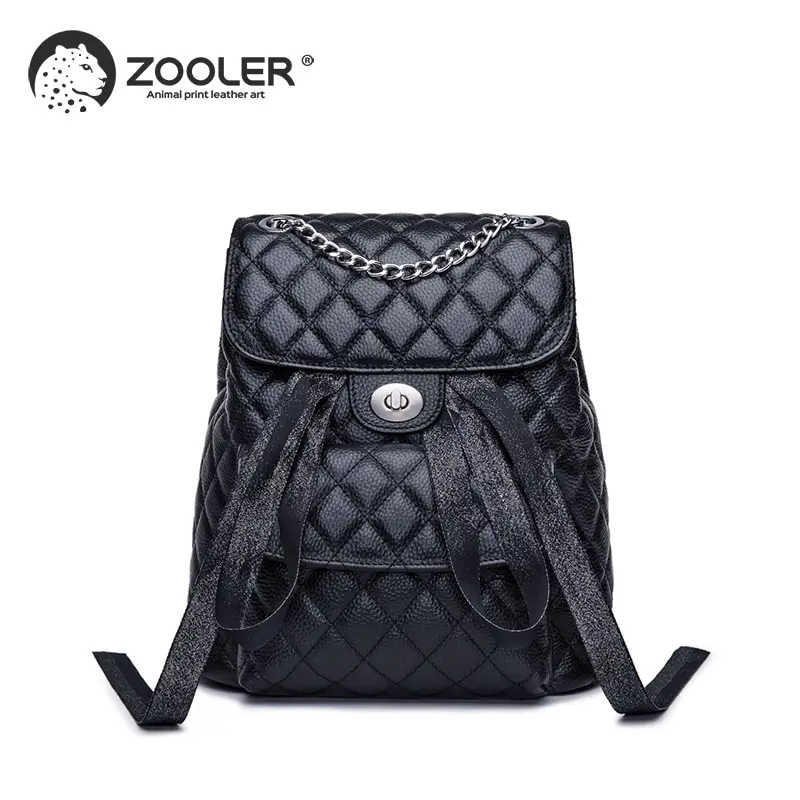 

ZOOLER Brand leather bags wo backpack elegant black girls school backpack large capacity women bags travel bolso mujer #LT202