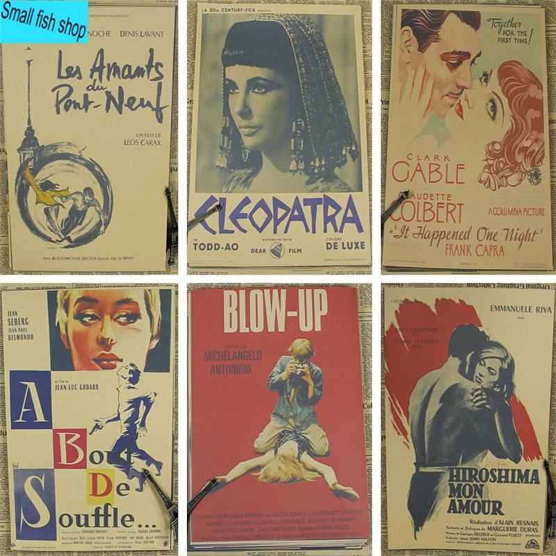 

It's a Wonderful Life Cleopatra Classic old movie Home Furnishing decoration Kraft Movie retro Poster Drawing core Wall stickers
