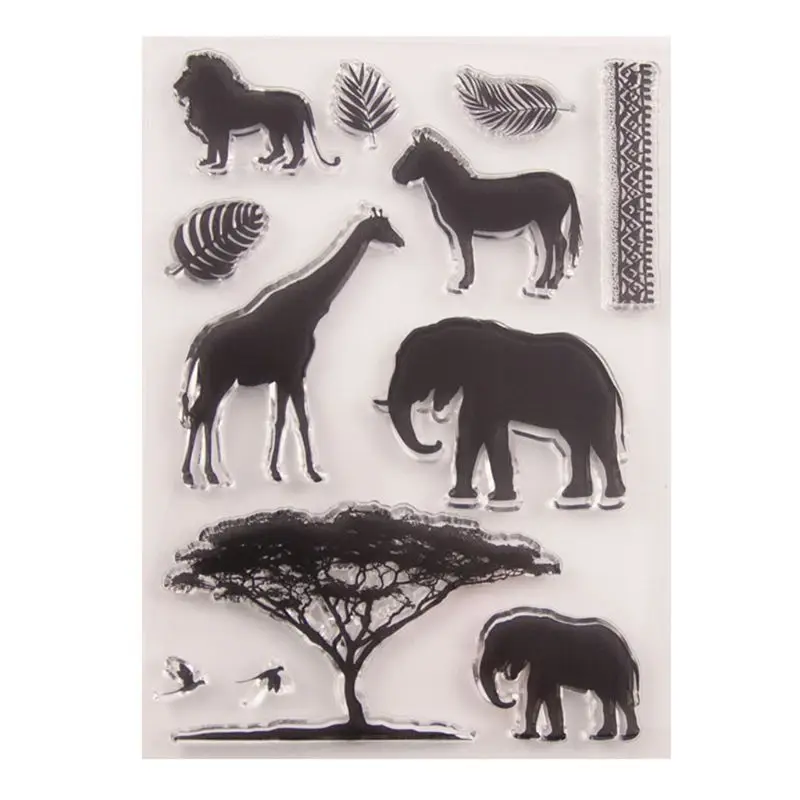 

Animals Silicone Clear Seal Stamp DIY Scrapbooking Embossing Photo Album Decorative Paper Card Craft Art Handmade Gift