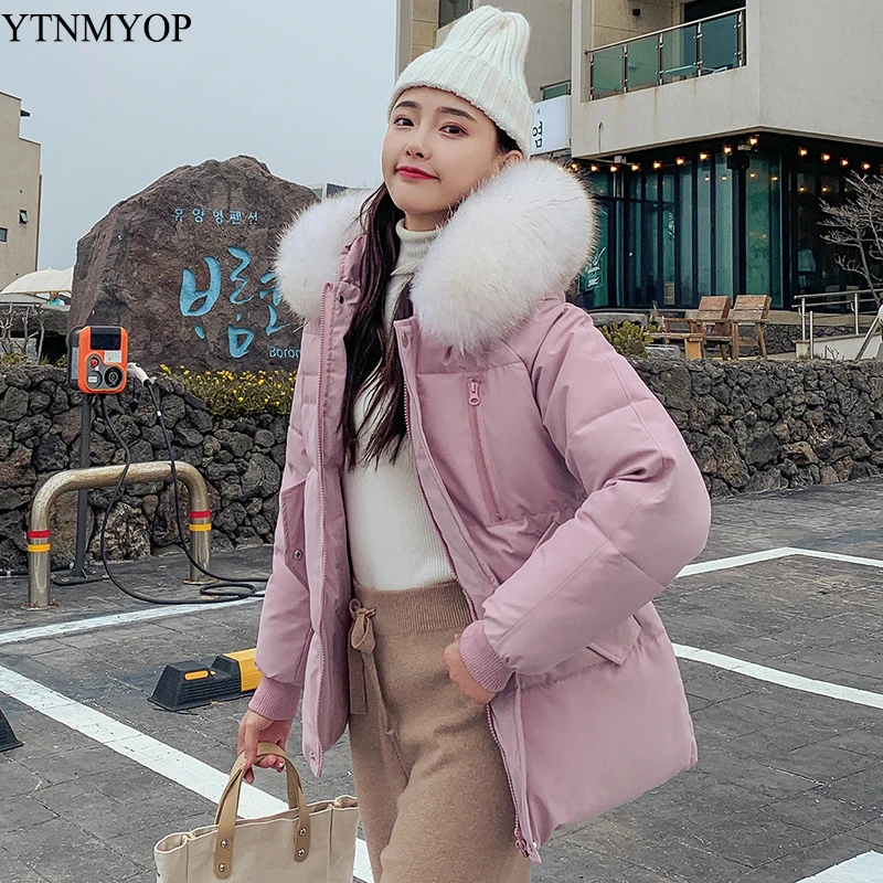 

YTNMYOP Winter Women's Clothing 2019 New Casual Winter Parka Female Thick Warm Hooded Jacket Coat Regular Clothing Outerwear