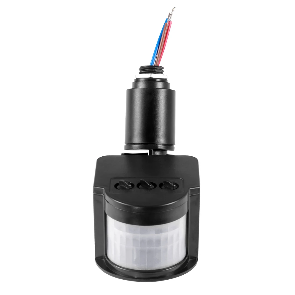 

Motion Sensor 220V 12V Motion Detector Automatic Infrared PIR Sensor 220V 180 Degree Rotating Outdoor Timer Light Switch