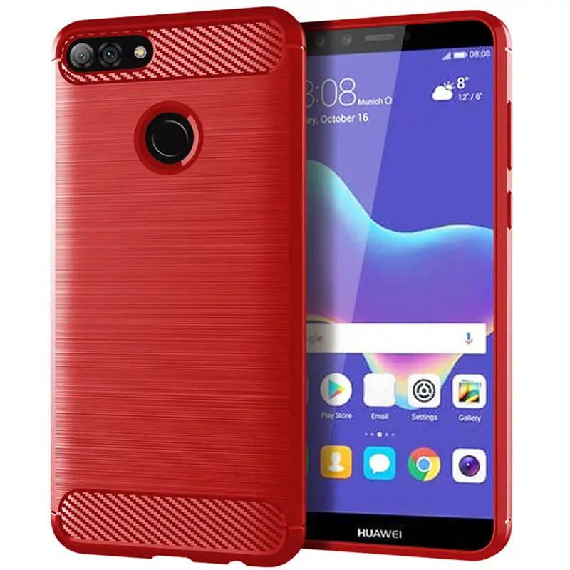 Чехол для Huawei Y9 2018 силиконовый мягкий ТПУ чехол телефона FLA LX1 Y 9 Y92018 задняя
