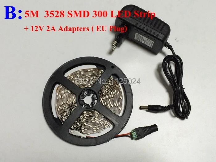 RGB Светодиодная лента 5 м 300Led 3528 SMD 44 Клавиша ИК пульт дистанционного управления 12В
