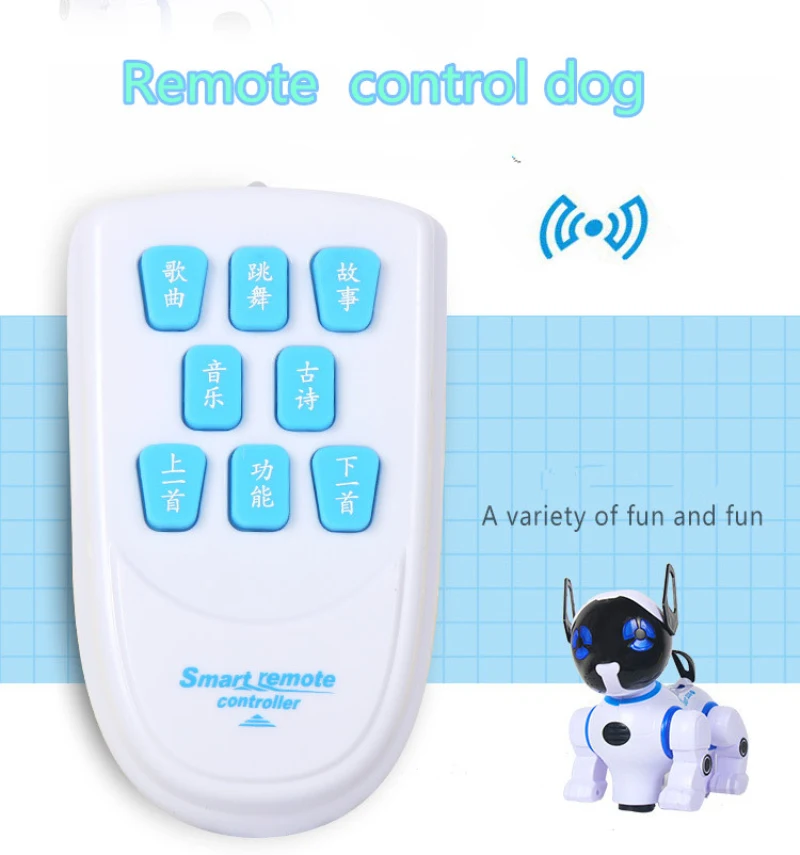 Образование электрический RC робот собака Интеллектуальный RC робот собака танцы/Музыка дистанционное управление Робот ребенок обучающая игрушка VS Walk динозавр