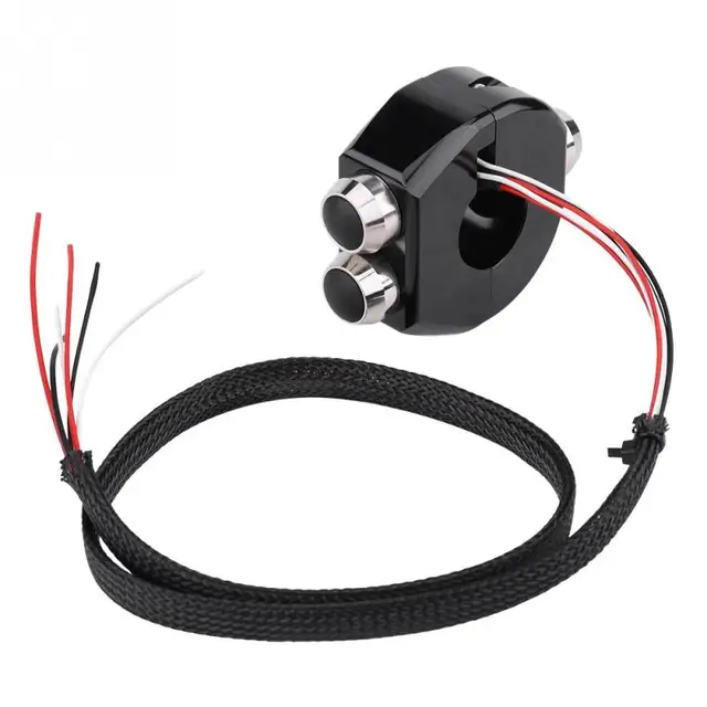 1PCs CNC Aluminium Alloy 22mm Motorcycle Handlebar Momentary Latching