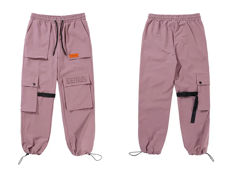 Buckle Straps Cargo Pants 4