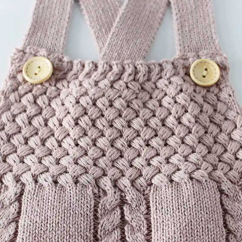 knit baby overalls