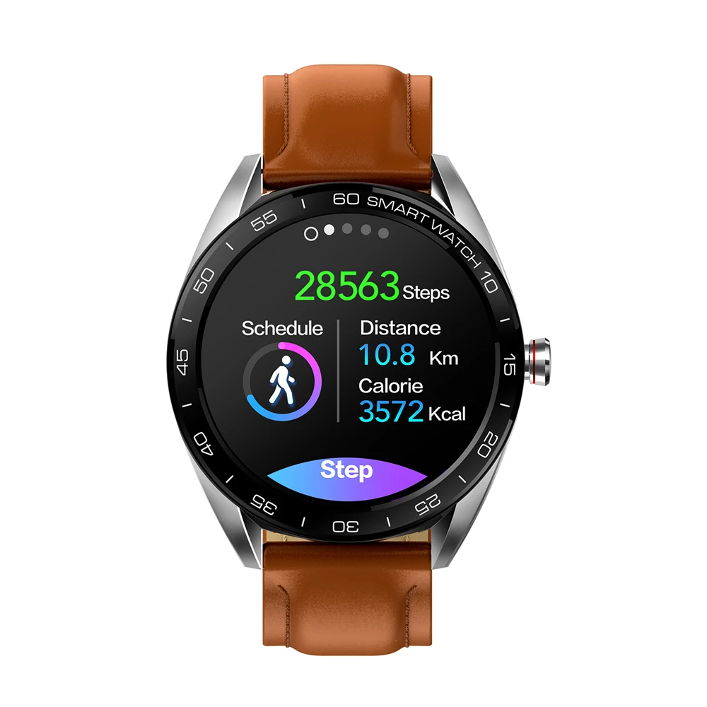 

Bakeey K7 Full Touch Color Screen Smart Watch Multi Function Business Style HR and Blood Pressure Monitor Remind Bule&tooth