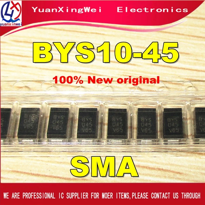 

Free shipping 100PCS BYS10-45 BYS10-45-E3 BYS10-45-E3/TR SMA