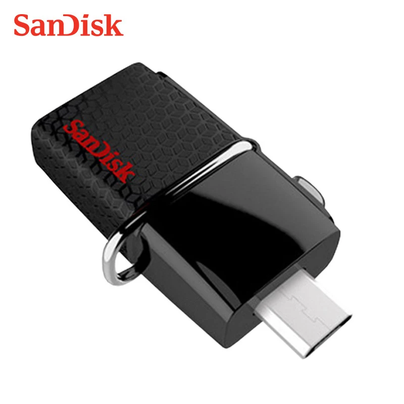 SanDisk Ultra 16 ГБ 32 ГБ 64 ГБ 128 Гб OTG USB флеш-накопитель двойной интерфейс 150 м/с USB 3,0 флеш-накопитель флешки