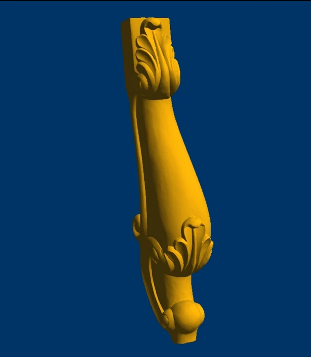 

New 3D models in STL relief for CNC STL tablet food/desk food Furniture leg_35