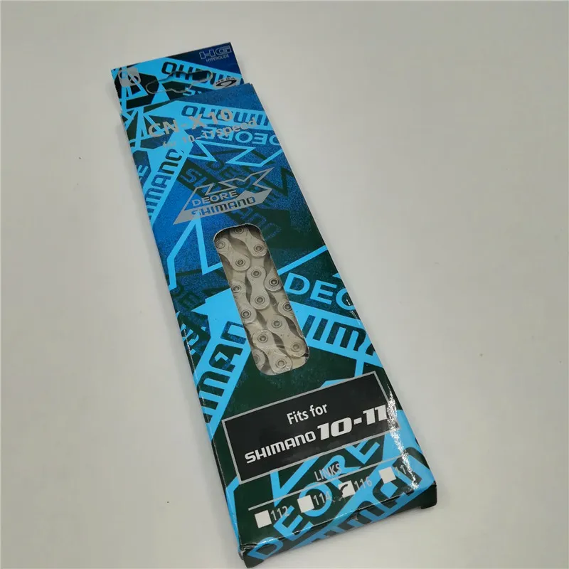 Top SHIMANO DEORE X10 10 Speed Chain 116L With Quick Release Links 10/11 Speed Freewheel Chain MTB Mountain Road Bicycle Chain 0