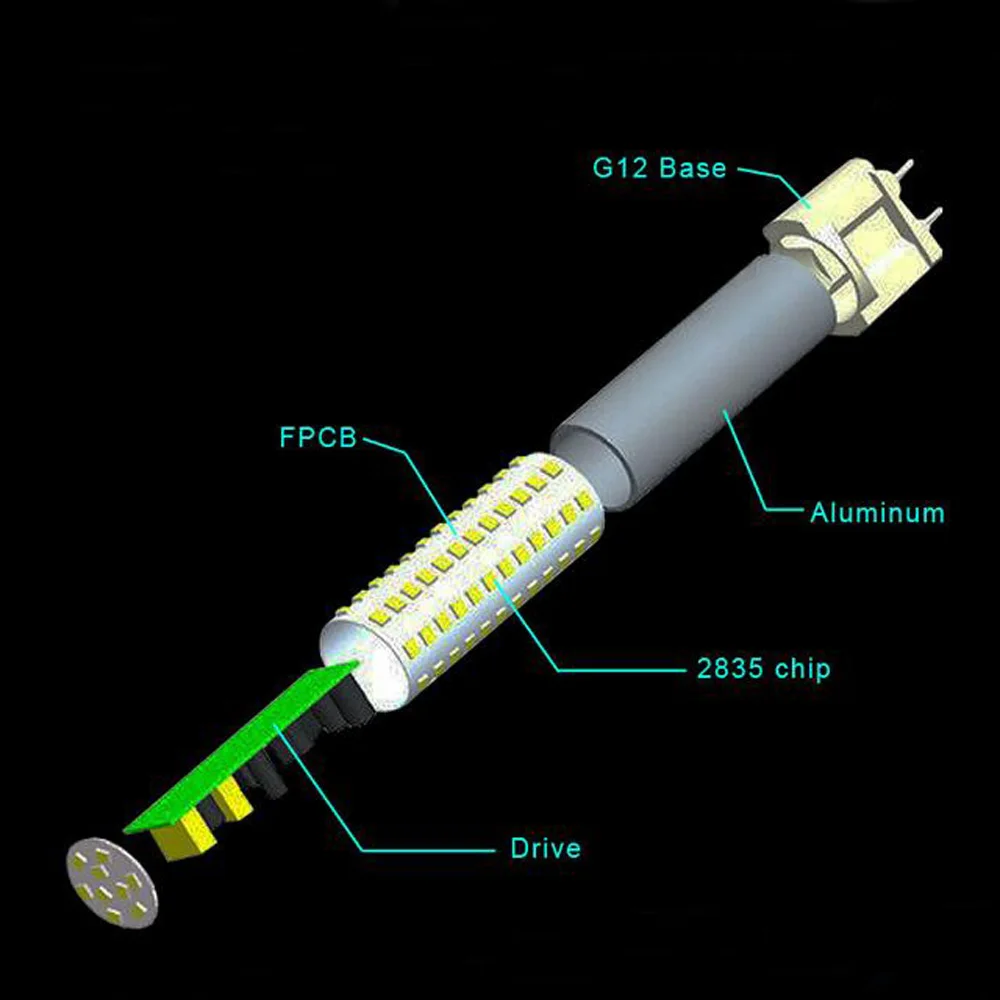 Светодиодсветильник лампа кукуруза G12 10 Вт 1000 лм 15 1500 лм|corn light|led corn lightled bulb |