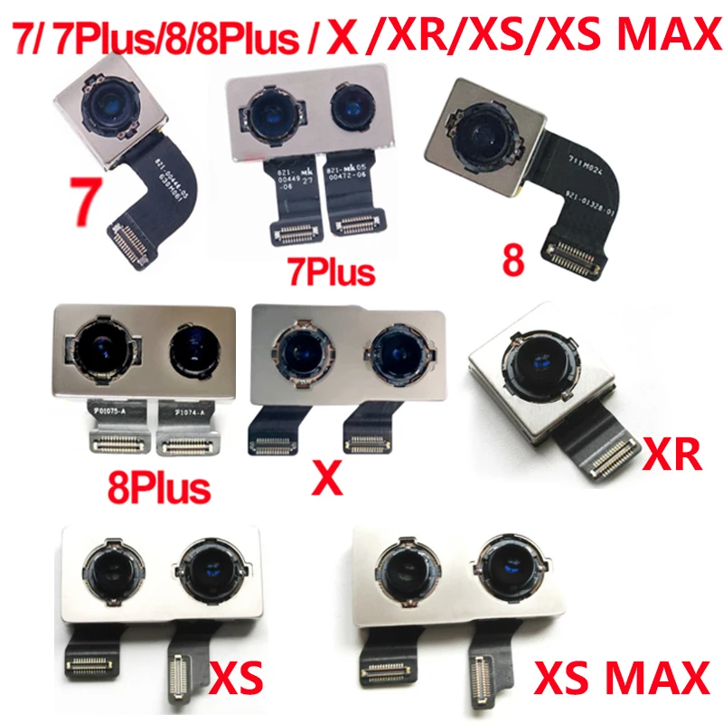 

Original Back Rear Camera Flex Cable Ribbon Main Camera Module For iPhone 7 Plus 8 Plus X XR XS MAX Replacement Repair Parts