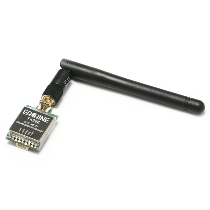 Eachine TX526 5.8G 40CH 25MW/200MW/600MW Switchable AV Wireless FPV Transmitter RP-SMA Female For FPV Multicopter